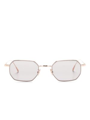 Cutler & Gross lunettes de soleil 0005 à monture géométrique - Or