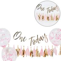 Ginger Ray taart smash kit baby roze set van 8 | 10 stuks