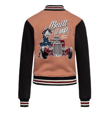 Queen Kerosin Built It Up College Jacket Latte-S