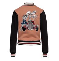 Queen Kerosin Built It Up College Jacket Latte-M