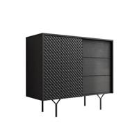 Meubella Dressoir Legacy - Mat zwart - 97 cm - thumbnail