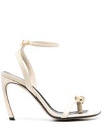 Lanvin sandales à ornements en cristal 105 mm - Tons neutres