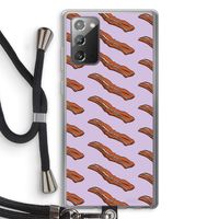 Bacon to my eggs #2: Samsung Galaxy Note 20 / Note 20 5G Transparant Hoesje met koord