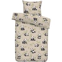 2e Halve Prijs Leen Bakker - Dekbedovertrek Coco - Zand - 140x200 Cm - Polyester - Beige