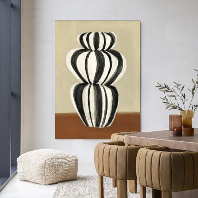 Urban Cotton Wandkleed 'Vivid Vase 03' 145 x 190cm in Frame - black
