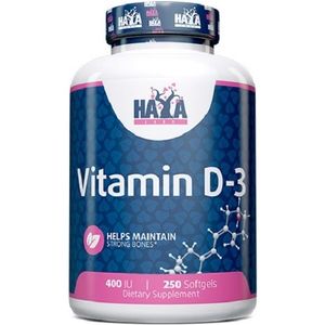 Vitamin D-3 400IU Haya Labs 250softgels