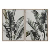 Schilderij Home ESPRIT Palmen Tropisch 70 x 4 x 100 cm (2 Stuks) Schilderij Home ESPRIT Palmen Tropisch 70 x 4 x 100 cm (2 Stuks)