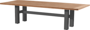 Hartman Tuintafel 'Sophie Yasmani' Teakhout, 300 x 100cm, kleur Naturel/Antraciet