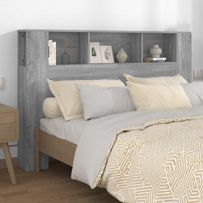 Hoofdbordkast 160x18,5x104,5 cm grijs sonoma eikenkleurig