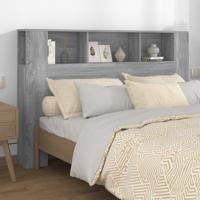 Hoofdbordkast 160x18,5x104,5 cm grijs sonoma eikenkleurig
