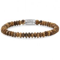 Rebel and Rose RR-60112-S Rekarmband Beads Woodstock Round Slices 6 mm