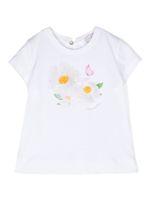 Monnalisa t-shirt St. Flowers - Blanc