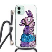 Lama: iPhone 11 Transparant Hoesje met koord