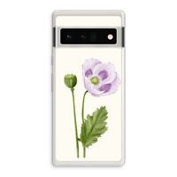 Purple poppy: Google Pixel 6 Pro Transparant Hoesje