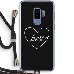 Best heart black: Samsung Galaxy S9 Plus Transparant Hoesje met koord