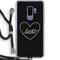 Best heart black: Samsung Galaxy S9 Plus Transparant Hoesje met koord
