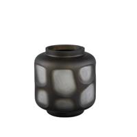Azize Groene vaas van geslepen glas S