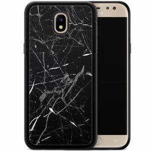 Samsung Galaxy J3 2017 hoesje - Marmer zwart