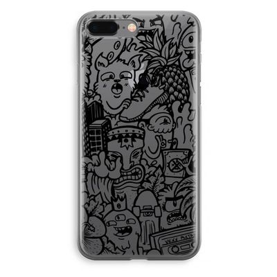 Vexx Black Mixtape: iPhone 8 Plus Transparant Hoesje