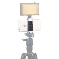 PULUZ Universele telefoon aluminiumlegering klem houder beugel met koude schoen voor iPhone Galaxy Huawei Xiaomi Sony HTC Google en andere Smar