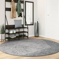 VidaXL Vloerkleed pamplona shaggy hoogpolig modern ø 200 cm grijs