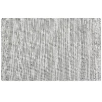 Cosy & Trendy Placemats rechthoekig - geweven zwart/wit - 30 x 45 cm - Tafel dekken