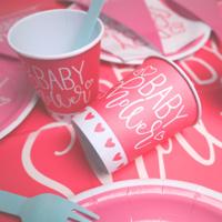 Tafeldecoratie set Babyshower (Roze)