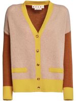 Marni cardigan en cachemire à design colour block - Tons neutres