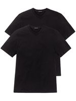 Schiesser - 2p Shirt - American V-neck - zwart, Maat:M