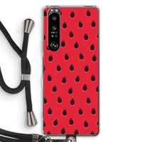 Watermelon: Sony Xperia 1 III Transparant Hoesje met koord