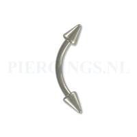 Banana titanium 1.2 mm kleine spikes