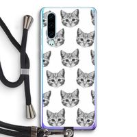 Kitten: Huawei P30 Transparant Hoesje met koord
