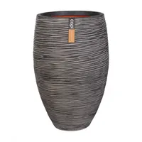 Capi Vaas elegant deluxe Rib NL 45x72cm - Antraciet