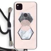 Creatieve toets: Pixel 4a 5G Transparant Hoesje met koord