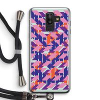 Skew Blush 3: Samsung Galaxy J8 (2018) Transparant Hoesje met koord