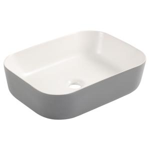 Differnz Zena waskom keramiek | grijs/wit | 48 x 37.5 x 12.5 cm