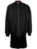 Raf Simons veste bomber Ghost à coupe longue - Noir