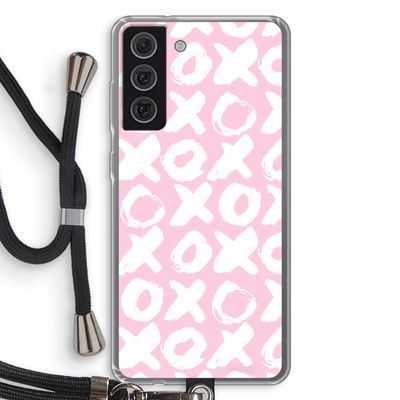 XOXO: Samsung Galaxy S21 FE Transparant Hoesje met koord