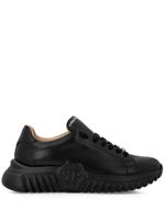 Philipp Plein baskets en cuir Runner Hexagon - Noir