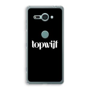 Topwijf Zwart: Sony Xperia XZ2 Compact Transparant Hoesje