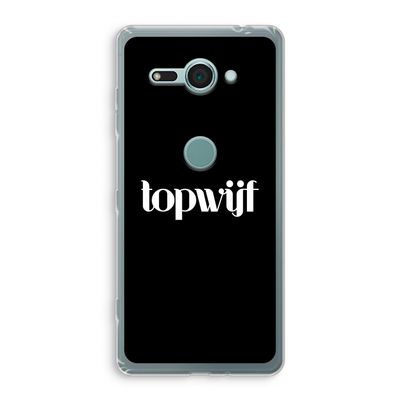 Topwijf Zwart: Sony Xperia XZ2 Compact Transparant Hoesje