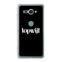 Topwijf Zwart: Sony Xperia XZ2 Compact Transparant Hoesje