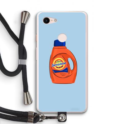 Ultra Sensitive: Pixel 3 XL Transparant Hoesje met koord