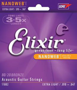Elixir Strings 11002 snaar voor muziekinstrumenten Akoestisch 6 stuk(s) Gitaar