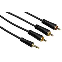 Hama Audio/video Kabel 3,5mm Jack - 3 Cinch 1,5m 3 Ster