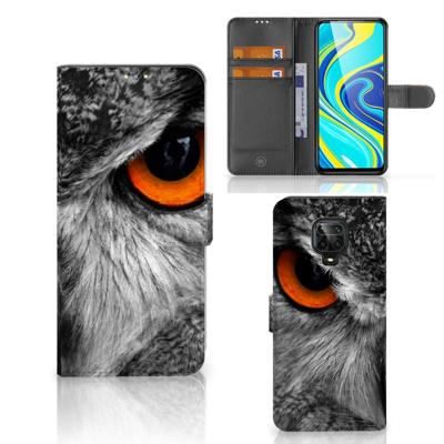 Xiaomi Redmi Note 9 Pro | Note 9S | Telefoonhoesje | Met pasjeshouder | Uil