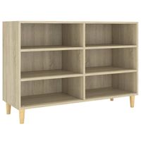 The Living Store Dressoir Scandinavische Charme - 103.5 x 35 x 70 cm - Sonoma Eiken - Montage vereist - thumbnail