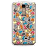 Kleurrijke katten: LG K10 (2016) Transparant Hoesje