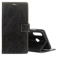 Retro Crazy Horse textuur horizontale Flip leren Case voor Huawei P30 Lite met portemonnee & houder & kaartsleuven & fotolijstjes (zwart)