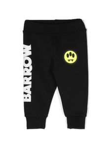 Barrow kids pantalon de jogging en coton à logo imprimé - Noir